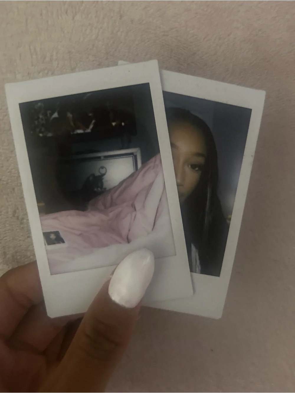 Instax Light Blue Instant Camera with Purple Photo Album